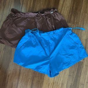 2 pairs Forever 21 Toggle drawstring shorts